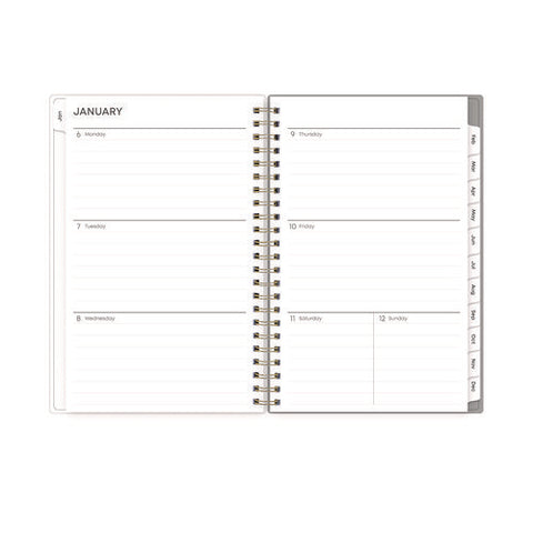 Sophie Frosted Weekly/monthly Planner, Floral Artwork, 8 X 5, Multicolor Cover, 12-month (jan To Dec): 2025