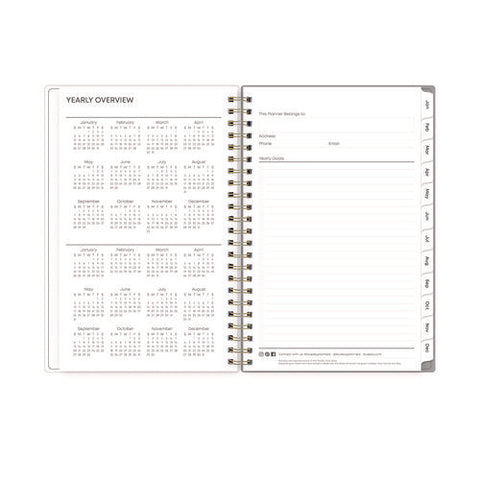 Sophie Frosted Weekly/monthly Planner, Floral Artwork, 8 X 5, Multicolor Cover, 12-month (jan To Dec): 2025