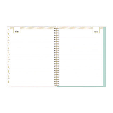 Day Designer Secret Garden Mint Frosted Weekly/monthly Planner, Floral Artwork, 11 X 8.5, 12-month (jan To Dec): 2025