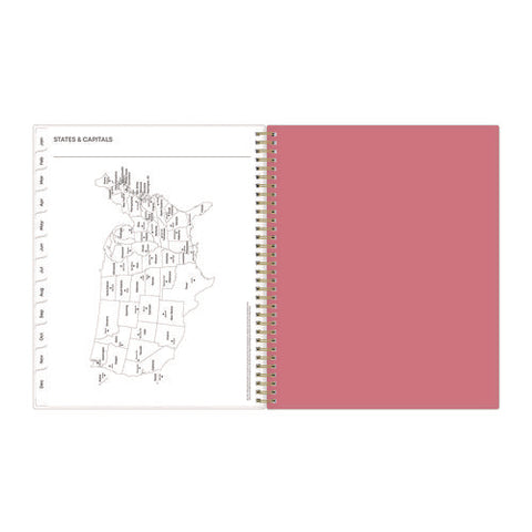 Fly By Frosted Weekly/monthly Planner, Butterflies Artwork, 11 X 8.5, Blush/pink Cover, 12-month (jan To Dec): 2025