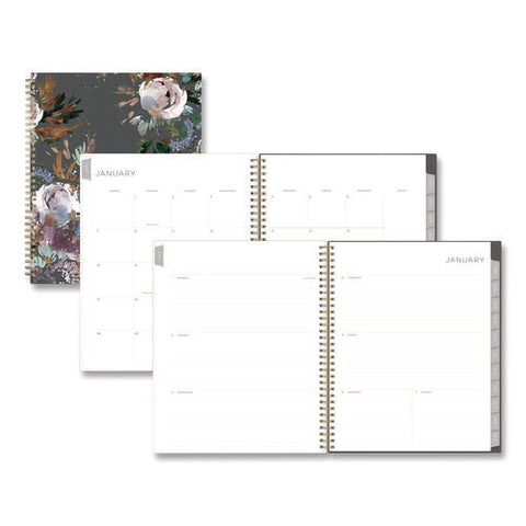 Kelly Ventura Midnight Garden Weekly/monthly Planner, Floral Artwork, 11 X 8.5, Multicolor Cover, 12-month (jan To Dec): 2025