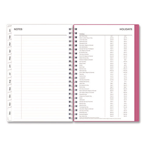 Bca Orchid Weekly/monthly Planner, Orchids Artwork, 8 X 5, White/pink Cover, 12-month (jan To Dec): 2025