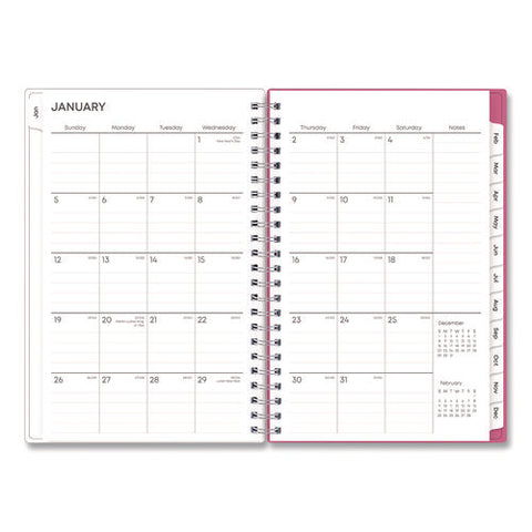 Bca Orchid Weekly/monthly Planner, Orchids Artwork, 8 X 5, White/pink Cover, 12-month (jan To Dec): 2025