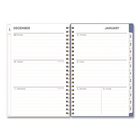 Cocorrina Weekly/monthly Planner, Pastel Paisley Artwork, 8 X 5, Blue/pink/white Cover, 12-month (jan To Dec): 2025