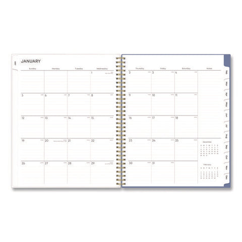 Cocorrina Weekly/monthly Planner, Pastel Paisley Artwork, 11 X 8.5, Blue/pink/white Cover, 12-month (jan To Dec): 2025