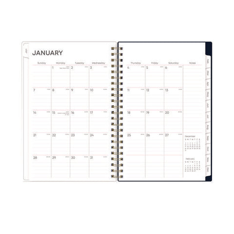 Ashlyn Weekly/monthly Planner, Floral Artwork, 8 X 5, Navy/multicolor Cover, 12-month (jan To Dec): 2025