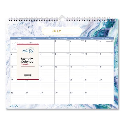 Gemma Academic Wall Calendar, 15 X 12, White Sheets, 12-month (july To June): 2026 To 2027