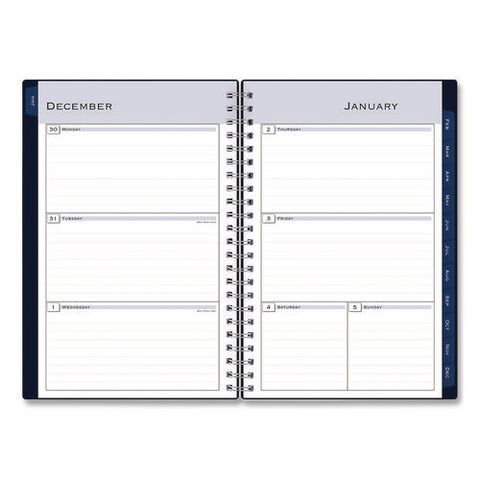 Passages Weekly/monthly Planner, 8 X 5, Navy Blue Cover, 12-month (jan To Dec): 2025