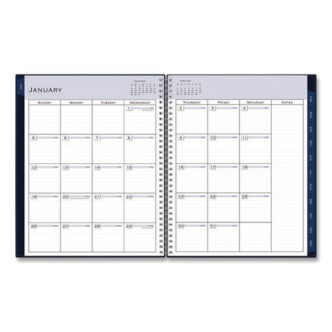 Passages Weekly Appointment Book And Monthly Planner, 11 X 8.5, Navy Blue Cover, 12-month (jan To Dec): 2025