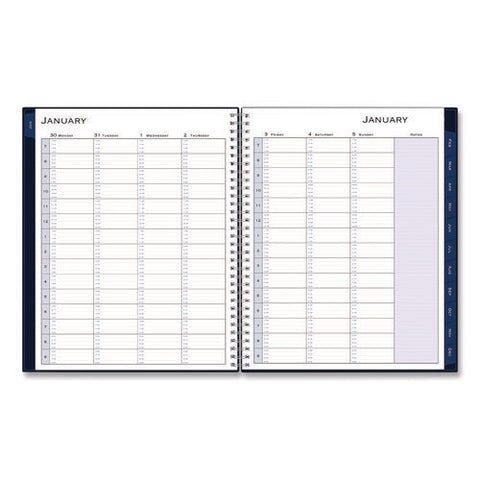 Passages Weekly Appointment Book And Monthly Planner, 11 X 8.5, Navy Blue Cover, 12-month (jan To Dec): 2025