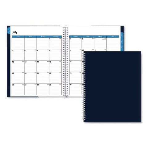 Collegiate Academic Year Weekly/monthly Planner, 11 X 8.5, Navy Cover, 12-month (july To June): 2026 To 2027