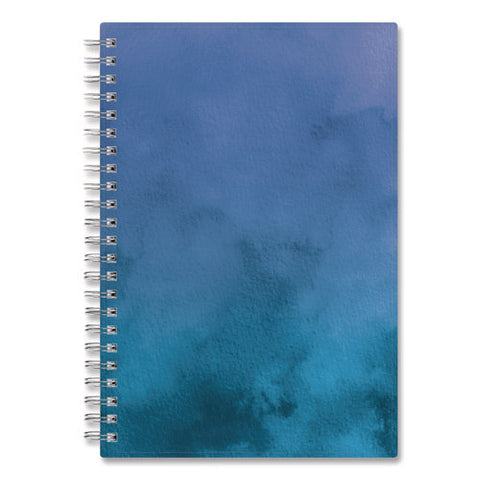 Savoy Cool Weekly/monthly Planner, Abstract Artwork, 8 X 5, Blue/silver Cover, 12-month (jan To Dec): 2025