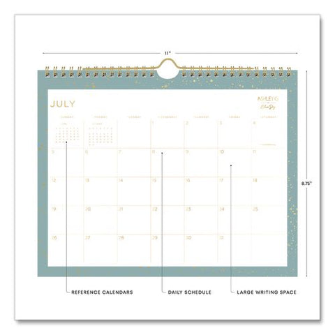 Splatter Dot Academic Monthly Wall Calendar, 11 X 8.75, White Sheets, 12-month (july To June): 2026 To 2027