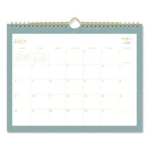 Splatter Dot Academic Monthly Wall Calendar, 11 X 8.75, White Sheets, 12-month (july To June): 2026 To 2027