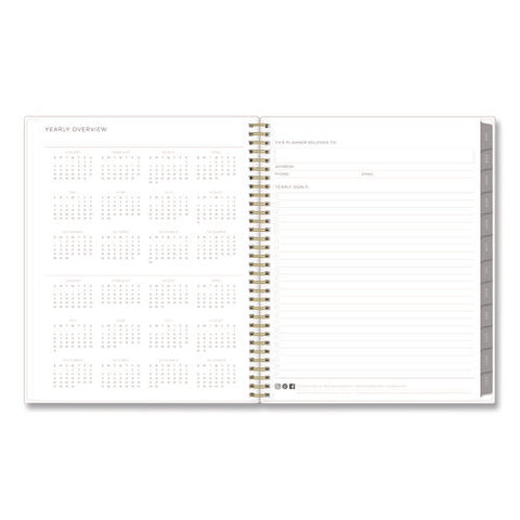 Kelly Ventura Mimosa Weekly/monthly Planner, Luscious Lemons Artwork, 11 X 8.5, Yellow/white Cover, 12-month (jan-dec): 2025