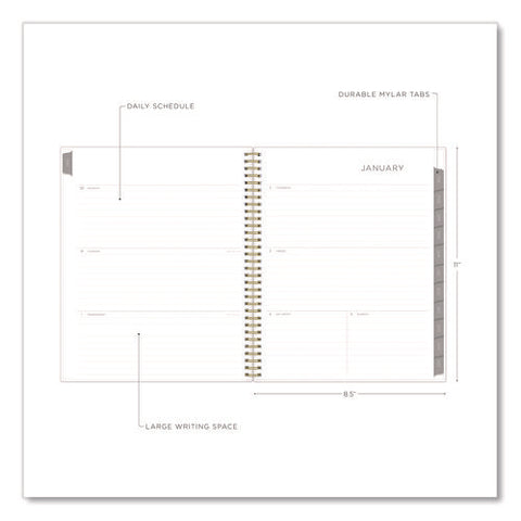 Kelly Ventura Mimosa Weekly/monthly Planner, Luscious Lemons Artwork, 11 X 8.5, Yellow/white Cover, 12-month (jan-dec): 2025