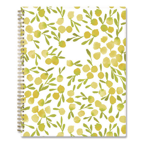 Kelly Ventura Mimosa Weekly/monthly Planner, Luscious Lemons Artwork, 11 X 8.5, Yellow/white Cover, 12-month (jan-dec): 2025