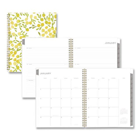Mimosa Weekly/monthly Planner, 11 X 8.5, Floral Artwork, Yellow/green/white Cover, 12-month (jan To Dec): 2026
