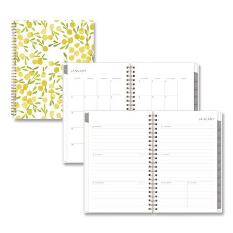Mimosa Weekly/monthly Planner, 8 X 5, Lemon Artwork, Yellow/green/white Cover, 12-month (jan To Dec): 2026