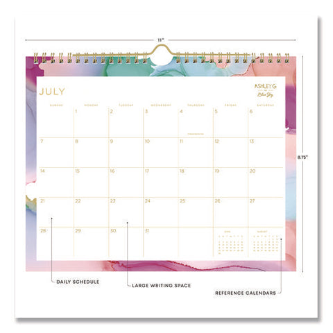 Ashley G Multicolor Smoke Academic Year Wall Calendar, 11 X 8.75, White/multicolor Sheets, 12-month (july To June): 2024-2025