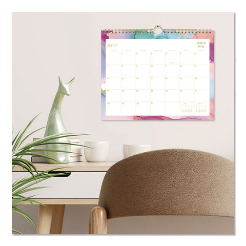 Ashley G Multicolor Smoke Academic Year Wall Calendar, 11 X 8.75, White/multicolor Sheets, 12-month (july To June): 2024-2025