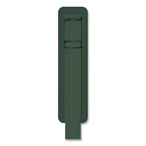 Bespoke Letterpress Pen Holder With Adjustable Elastic Bungee, For 5" To 8.5" Books, 1.8 X 7.2, Forest Green