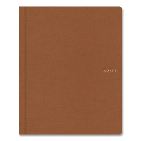 Bespoke Letterpress Hardcover Notebook, Terracotta Cover, (150) 10 X 8 Sheets