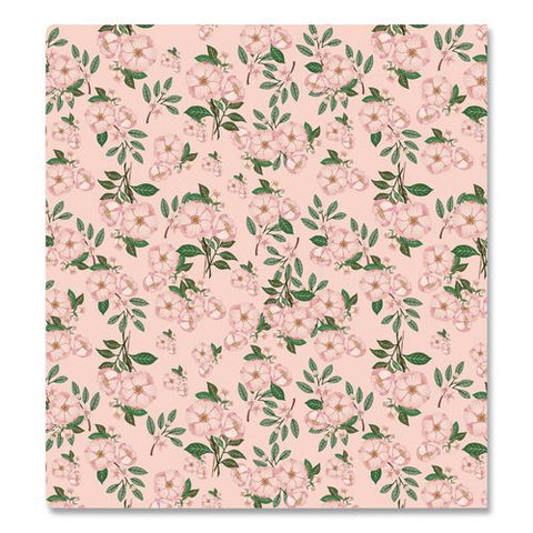 Bespoke Letterpress 3-ring Binder, 1.25" Capacity, 11 X 8.5, Camellia Orchid