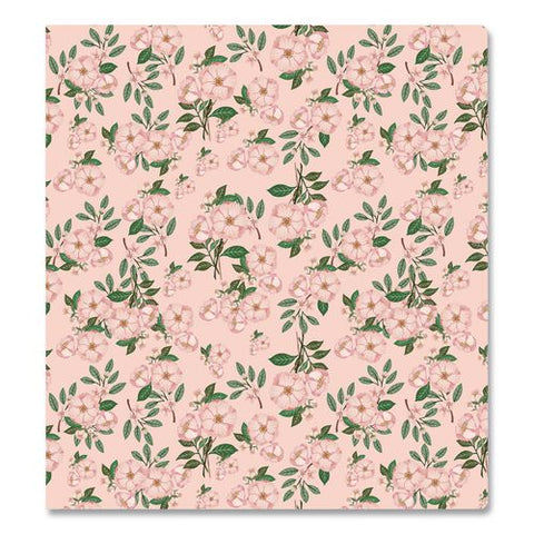 Bespoke Letterpress 3-ring Binder, 1.25" Capacity, 11 X 8.5, Camellia Orchid