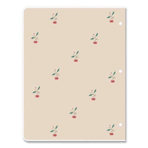 Bespoke Letterpress Undated Monthly Planner, Cherries Blush, 11 X 8.5