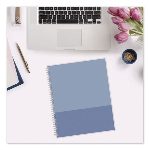 Blue Block Academic Year Weekly/monthly Planner, 11 X 8.5, Blue Cover, 12-month (july To June): 2026 To 2027