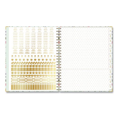 Day Designer Flower Field Academic Year Weekly/monthly Teacher Planner W/clip, 9 Classes, 11x8.5,12-month(jul-jun), 2026-2027
