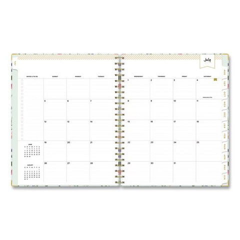 Day Designer Flower Field Academic Year Weekly/monthly Teacher Planner W/clip, 9 Classes, 11x8.5,12-month(jul-jun), 2026-2027