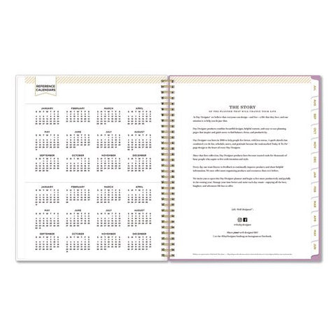 Day Designer Kerridge Lilac Academic Year Weekly/monthly Planner, Lilac Artwork Cover, 11x8.5, 12-month (july-june):2026-2027