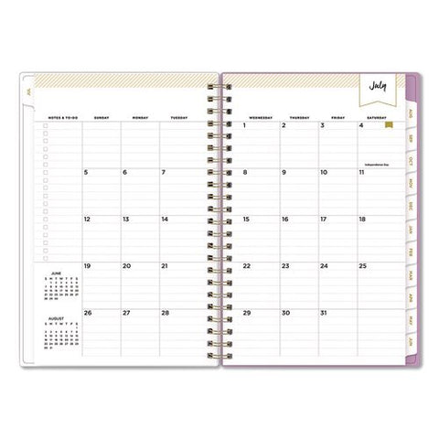 Day Designer Kerridge Lilac Academic Year Weekly/monthly Planner, Lilac Artwork Cover, 8 X 5, 12-month (july-june): 2026-2027
