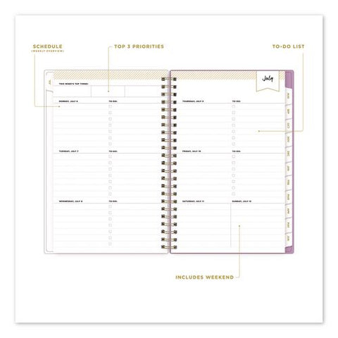 Day Designer Kerridge Lilac Academic Year Weekly/monthly Planner, Lilac Artwork Cover, 8 X 5, 12-month (july-june): 2026-2027
