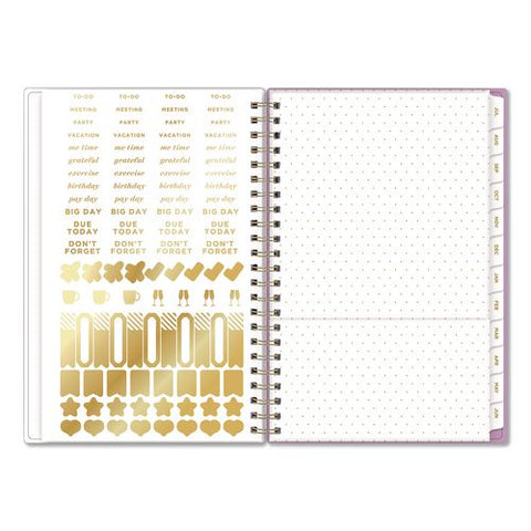 Day Designer Kerridge Lilac Academic Year Weekly/monthly Planner, Lilac Artwork Cover, 8 X 5, 12-month (july-june): 2026-2027