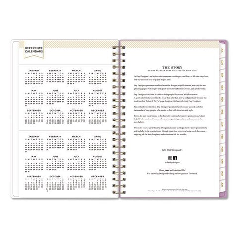 Day Designer Kerridge Lilac Academic Year Weekly/monthly Planner, Lilac Artwork Cover, 8 X 5, 12-month (july-june): 2026-2027
