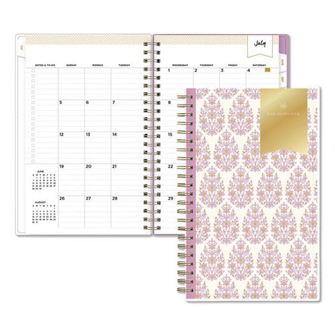 Day Designer Kerridge Lilac Academic Year Weekly/monthly Planner, Lilac Artwork Cover, 8 X 5, 12-month (july-june): 2026-2027