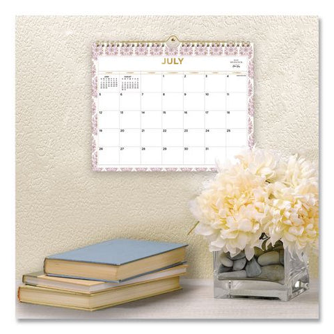 Day Designer Kerridge Lilac Academic Monthly Wall Calendar, 11 X 8.75, White Sheets, 12-month (july To June): 2026 To 2027