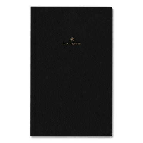 Day Designer Academic Year Weekly/monthly Planner, 8 X 5, Black Faux Leather, 12-month (july To June): 2026 To 2027