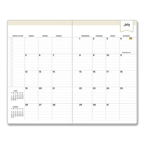 Day Designer Academic Year Weekly/monthly Planner, 8 X 5, Black Faux Leather, 12-month (july To June): 2026 To 2027