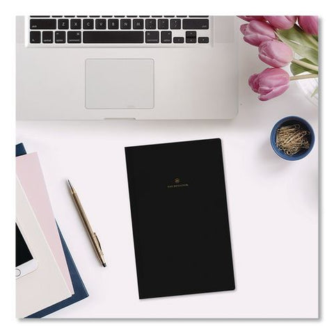 Day Designer Academic Year Weekly/monthly Planner, 8 X 5, Black Faux Leather, 12-month (july To June): 2026 To 2027