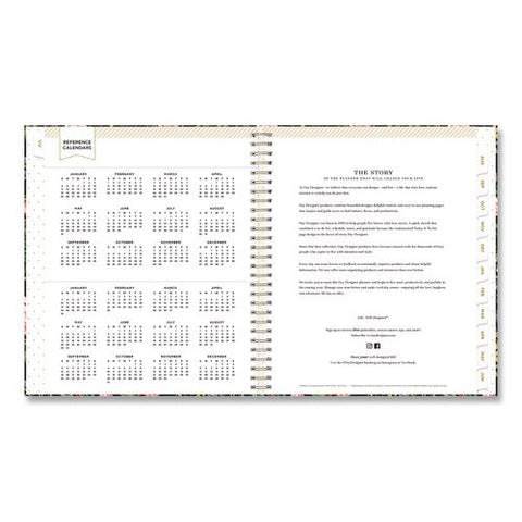 Day Designer Ophelia Deluxe Academic Year Weekly/monthly Planner, Floral Artwork, 10 X 8, 12-month (july To June): 2026-2027