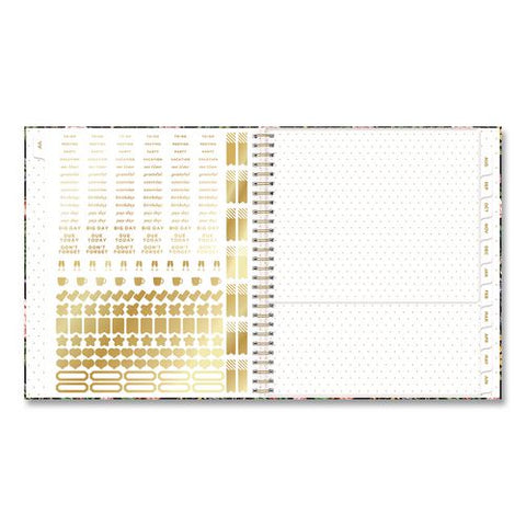 Day Designer Ophelia Deluxe Academic Year Weekly/monthly Planner, Floral Artwork, 10 X 8, 12-month (july To June): 2026-2027