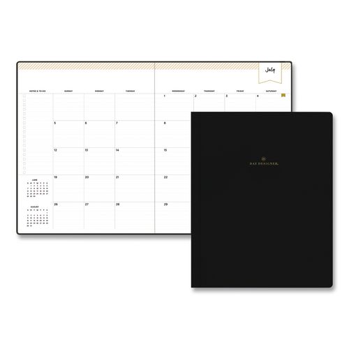 Day Designer Hybrid Work Week Academic Year Weekly/monthly Planner, Black Pebble Cover, 10x8, 12-month (july-june): 2026-2027