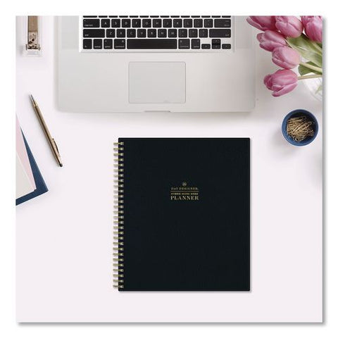 Day Designer Hybrid Work Week Academic Year Weekly/monthly Planner, Black Pebble Cover, 10x8, 12-month (july-june): 2026-2027