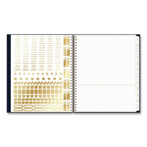 Day Designer Hybrid Work Week Academic Year Weekly/monthly Planner, Black Pebble Cover, 10x8, 12-month (july-june): 2026-2027