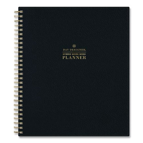 Day Designer Hybrid Work Week Academic Year Weekly/monthly Planner, Black Pebble Cover, 10x8, 12-month (july-june): 2026-2027