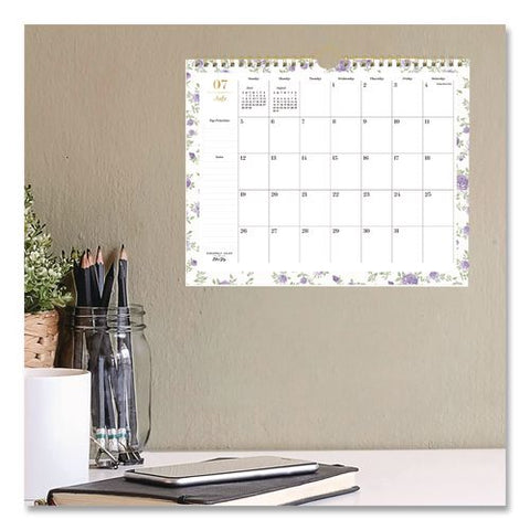 Sincerely Jules Forget Me Not Academic Monthly Wall Calendar, 11 X 8.75, White Sheets, 12-month (july To June): 2026 To 2027